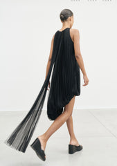 Abito “Black Poem” in Tulle Drappeggiato