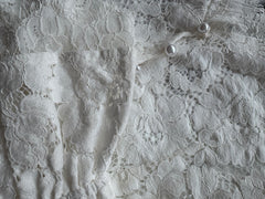 Corpetto Couture in Pizzo Avorio con Maniche Romantic